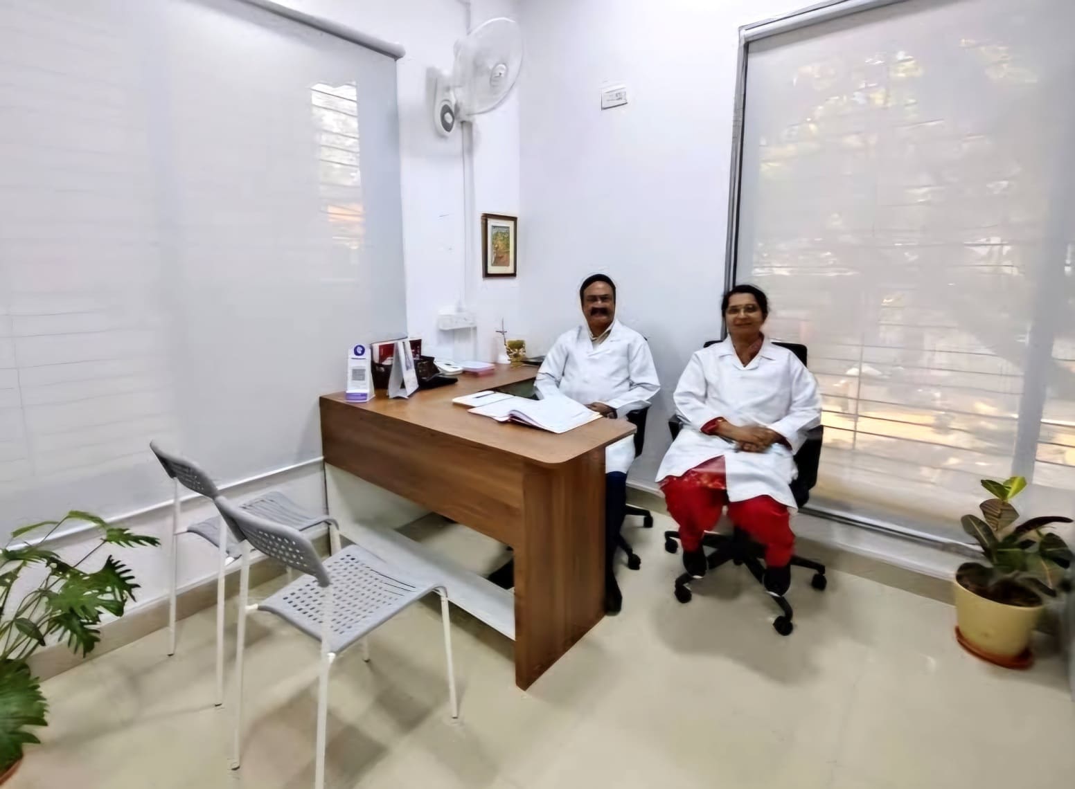Dr. Shambulinga with Dr. Veena Shambulinga